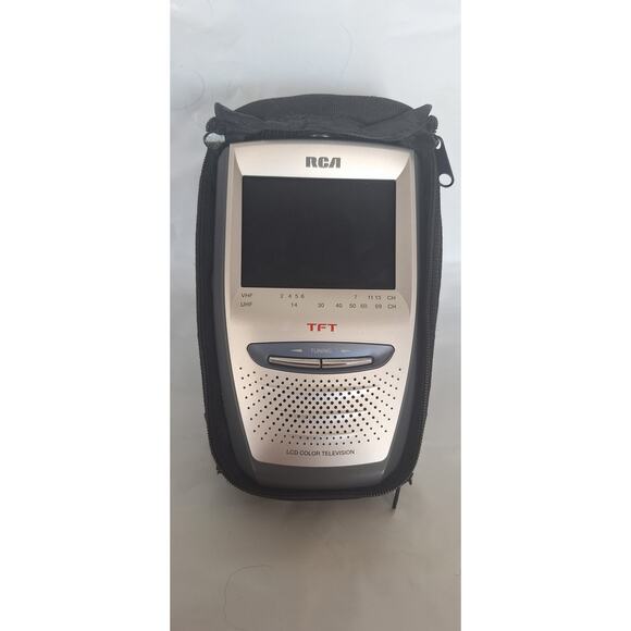 RCA Handheld 3" LCD Pocket Color TV UHF/VHF Model TFT- 16-3062- works great! - Picture 1 of 10